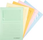 Q-CONNECT pochette coin à fenêtre,120 g/