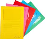 Q-CONNECT pochette coin à fenêtre,120 g/