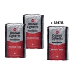 ACTION DOUWE EGBERTS: 2 + 1 GRATUIT: Café moulu, Mélange Rouge, paquet de 1 kg