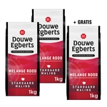 ACTION DOUWE EGBERTS: 2 + 1 GRATUIT: Café moulu Mélange Rouge, standard, paquet de 1 kg
