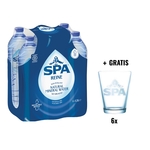 ACTIE SPA: 1 x Spa Reine water, fles van 1,5 liter, pak van 6 stuks + 1 x Spa glas, 6 stuks