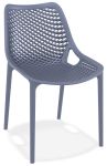 Chaise de cantine / chaise de patio Air gris