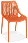 Chaise de cantine / chaise de patio Air orange