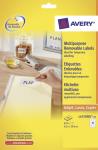 Avery étiquettes enlevables ft 63,5x 29,