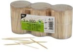 Papstar tandenstoker, 3 kokers van500 st