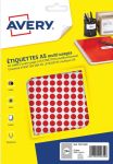 Avery PET08R ronde markeringsetiketten, 