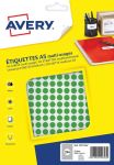 Avery PET08V ronde markeringsetiketten, 