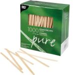 Roerstaafje uit hout, 14 cm, pak van 100