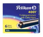 Pelikan inktpatronen 4001 blauw-zwart, 6