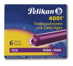 Pelikan inktpatronen 4001 paars, 6stuk