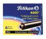 Pelikan inktpatronen 4001 zwart, 6stuk