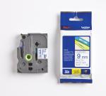 Brother P-touch 9 mm. - bleu/blanc