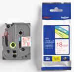 Brother ruban TZ-242 18mm rouge surblanc