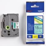 Brother TZE-741 - 18 mm vert/noir