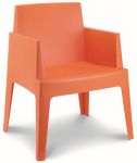 Chaise de patio Box orange
