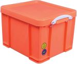 Really Useful Box 35l neon orange avec p