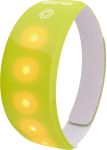 Wowow lichtband geel, 5 rode leds,velcro