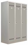 armoire 3 portes gris