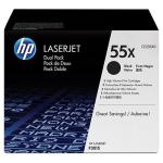 HP toner CE255XD 255x, noir, 2x 12500 pa