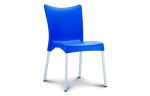 Juliette stapelbare stoel, voor binnen en buiten, blauw