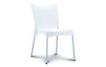 Juliette stapelbare stoel, voor binnen en buiten, wit
